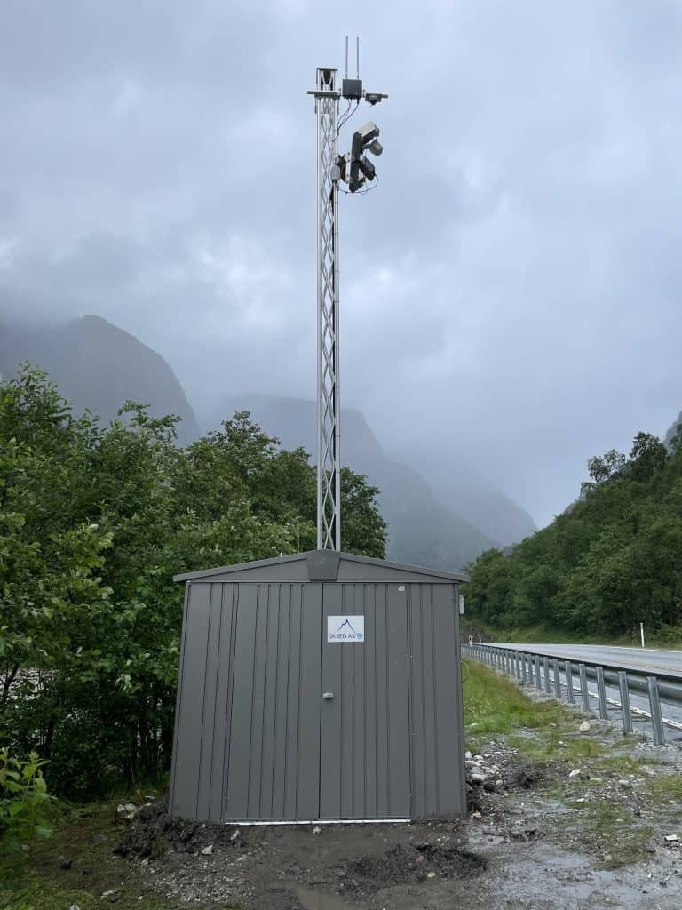 Automatisk radarovervåking og varsling av steinsprang, E16 Hylland, Nærøydalen